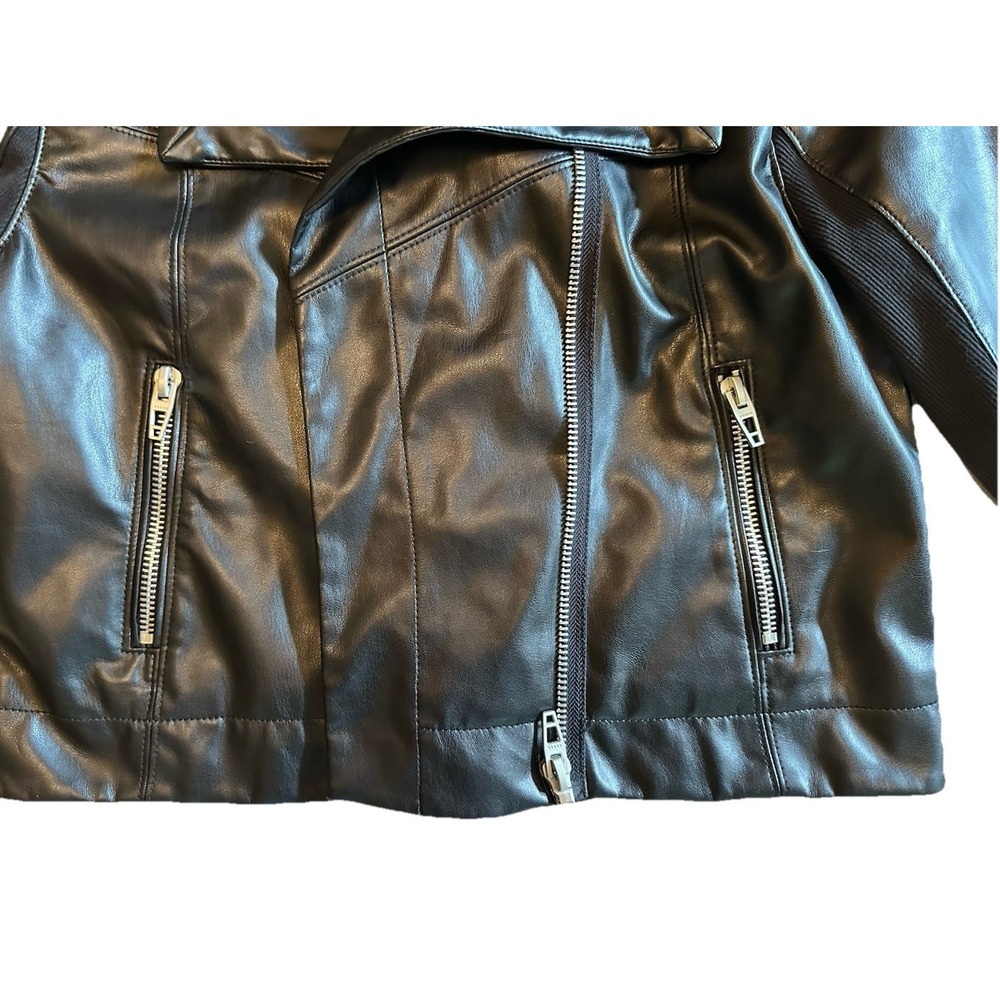 BLANK NYC Women's Black Moto Faux Leather Jacket Size M NWOT. *101 - Picture 7 of 16